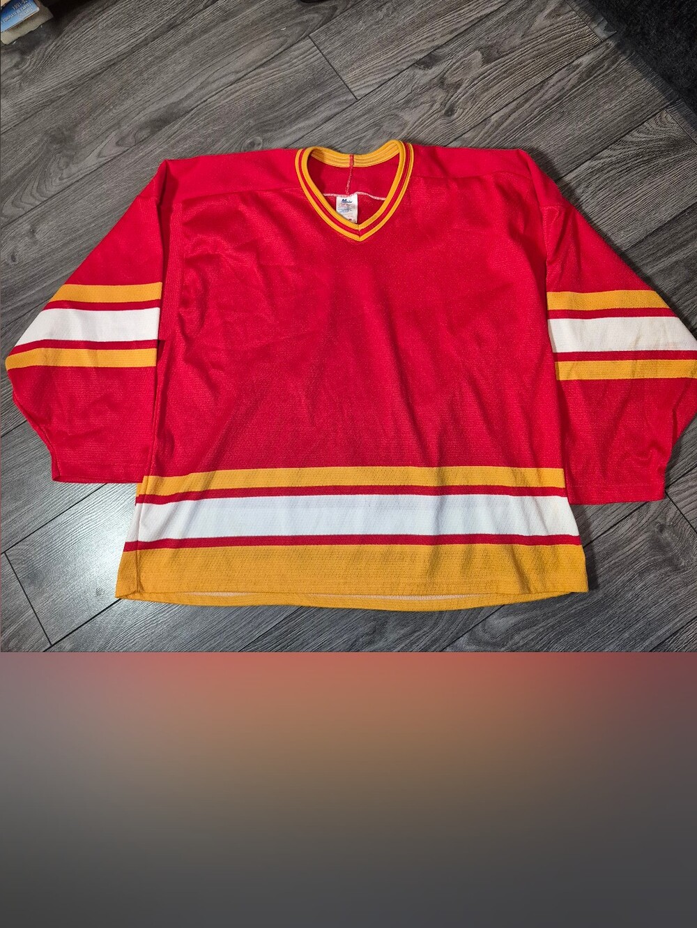 Vintage 90s Calgary Flames CCM Maska Jersey XL